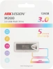 Флеш Диск Hikvision 128Gb M200 HS-USB-M200 128G U3 USB3.0 серебристый