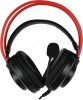 Наушники с микрофоном A4Tech Bloody G200S черный/красный 2м мониторные USB оголовье (G200S USB/ BLACK +RED)