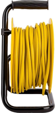 Сетевой удлинитель IEK Industrial 10м (4 розетки) черный/желтый (пакет ПЭ)