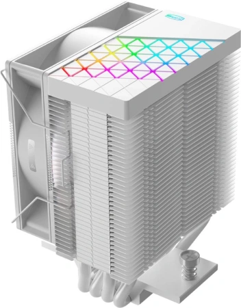 Устройство охлаждения(кулер) PcCooler R400 ARGB Soc-AM5/AM4/1200/1700/1851 белый 4-pin 18-30dB Al+Cu 180W Ret (R400-WHAWYX-US)