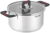 Кастрюля Rondell Stripes RDS-1637 2.8л. d=20см (с крышкой) стальной