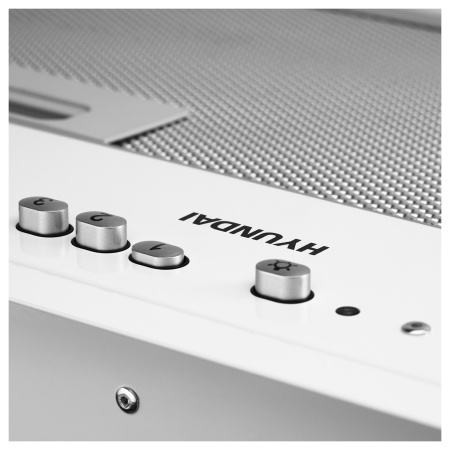 Вытяжка встраиваемая Hyundai HBB 6035 W белый управление: кнопочное (1 мотор)