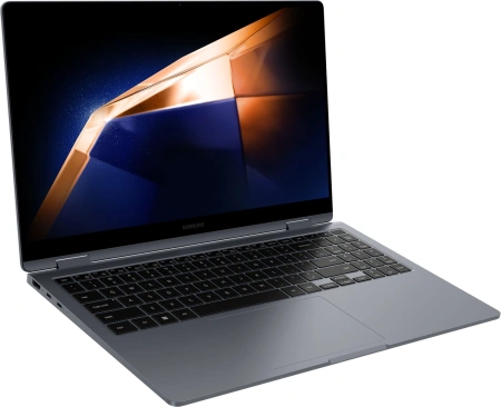 Ноутбук Samsung Galaxy Book 4 360 NP750 Core 7 150U 16Gb SSD512Gb Intel Graphics 15.6" AMOLED Touch FHD (1920x1080) Windows 11 Home grey WiFi BT Cam (NP750QGK-LG2IN)