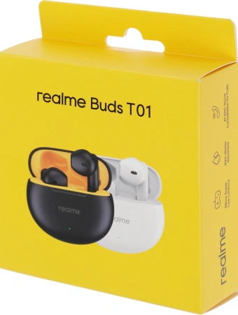 Гарнитура внутриканальные Realme Buds T01 белый беспроводные bluetooth в ушной раковине (6941764436206)