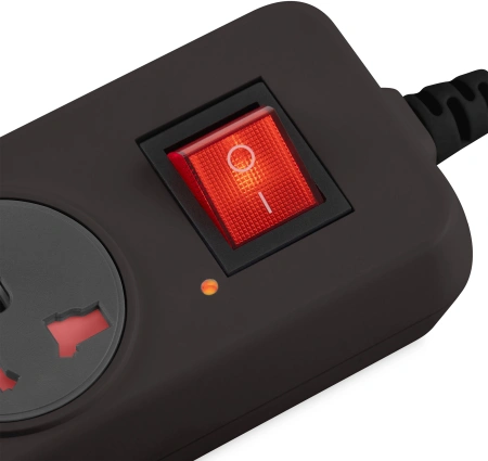 Сетевой фильтр Buro 500UNH-1.8-BG 1.8м (5 розеток) черный/серый (коробка)