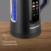 Чайник электрический Redmond KG225 1.5л. 2200Вт черный корпус: пластик/стекло