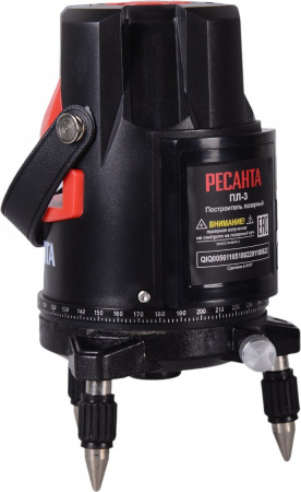 Нивелир лазерн. Ресанта ПЛ-3 2кл.лаз. 635нм цв.луч. красный (61/10/518)