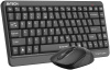 Клавиатура + мышь A4Tech Fstyler FGS1110Q клав:черный/серый мышь:черный/серый USB беспроводная Multimedia