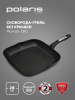 Сковорода-гриль Polaris Monolit 28G квадратная ручка несъемная (без крышки) черный (15264)