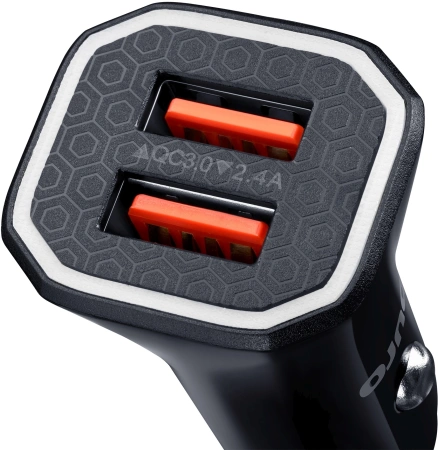 Автомобильное зар./устр. Buro BUCG1 15.5W 3.1A 2xUSB универсальное черный (BUCG15S200BK)
