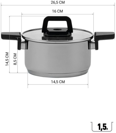 Набор посуды Polaris Fold&Keep 6S 6 предметов (018551)