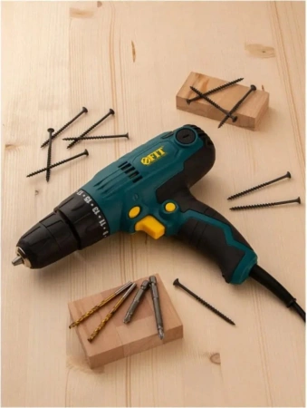 Дрель-шуруповерт FIT ES-283 300Вт патрон:быстрозажимной (80008)