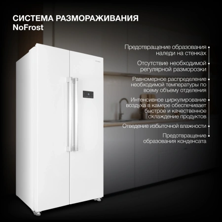 Холодильник Hyundai CS55023F 2-хкамерн. белый (CS55023F БЕЛЫЙ)