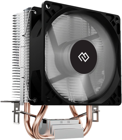 Устройство охлаждения(кулер) Digma D-CPC110-PWM1 90x90x25mm Soc-AM4/1151/1200 черный 4-pin 23dB Al+Cu 110W 247gr Ret