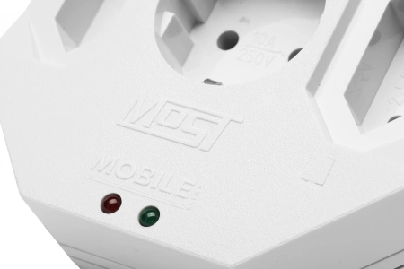 Сетевой фильтр Most MHV (3 розетки) белый (коробка)