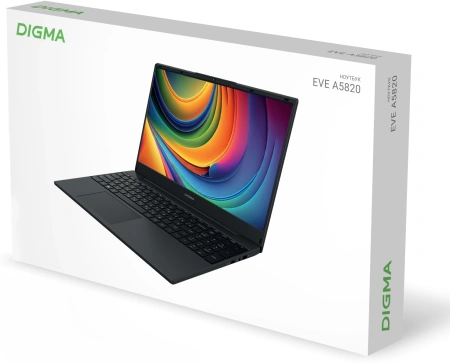Ноутбук Digma EVE A5820 Ryzen 3 3200U/16Gb/SSD512Gb/15.6"/IPS/FHD/W11Pro/black/4500mAh