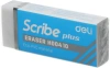 Ластик Deli EH00410 Scribe Plus 60x24x12мм белый индивидуальная картонная упаковка