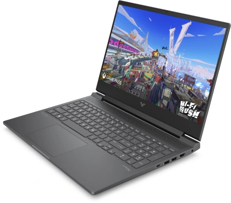Ноутбук HP Victus 16-r1073ci Core i5 14450HX 16Gb SSD512Gb NVIDIA GeForce RTX 3050 6Gb 16.1" IPS FHD (1920x1080) Free DOS silver WiFi BT Cam (A74LWEA)