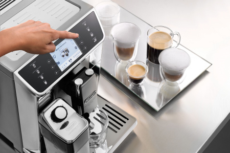 Кофемашина Delonghi PrimaDonna Elite Experience ECAM650.85.MS 1450Вт серебристый/черный