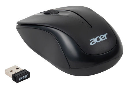 Мышь Acer OMR131 черный оптическая (1000dpi) беспроводная USB для ноутбука (2but)