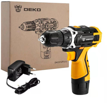 Дрель-шуруповерт Deko DKCD12FU-Li аккум. патрон:быстрозажимной (063-4100)