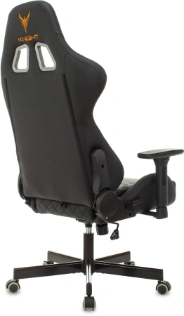 Кресло игровое Knight ARMOR черный ромбик эко.кожа с подголов. крестов. металл