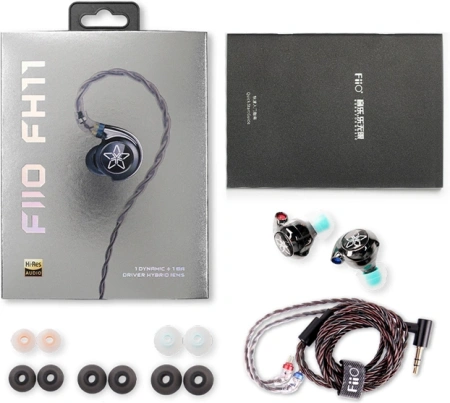 Наушники внутриканальные Fiio FH11 black 1.2м черный проводные в ушной раковине (80003301)