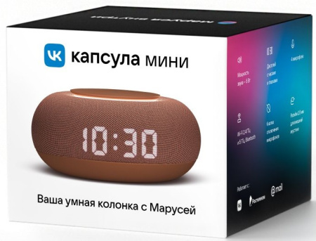 Умная колонка VK Капсула Мини Маруся терракотовый 5W 1.0 BT 10м (MRC02PK)