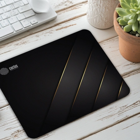 Коврик для мыши Cactus CS-MP-P04M Gold Geometry Средний 300x250x2мм