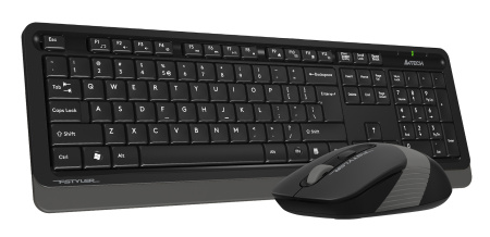 Клавиатура + мышь A4Tech Fstyler FG1010S клав:черный/серый мышь:черный/серый USB беспроводная Multimedia (FG1010S GREY)