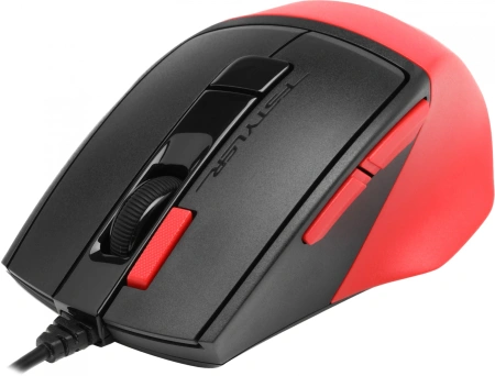 Мышь A4Tech Fstyler FM45S Air красный/черный оптическая (2400dpi) silent USB (7but)