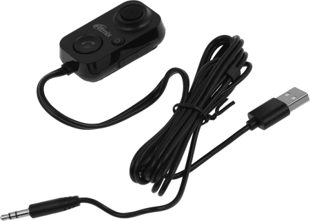 Автомобильный FM-модулятор Ritmix BTR-100 черный BT (80001126)