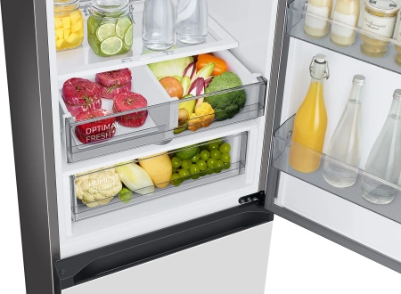 Холодильник Samsung RB34C7B5E12/EF 2-хкамерн. белый стекло