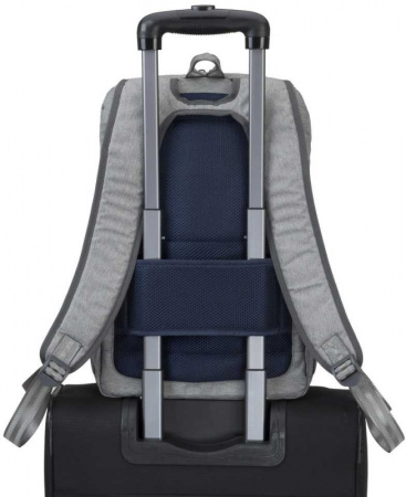 Рюкзак для ноутбука 15.6" Riva 7760 серый полиэстер женский дизайн