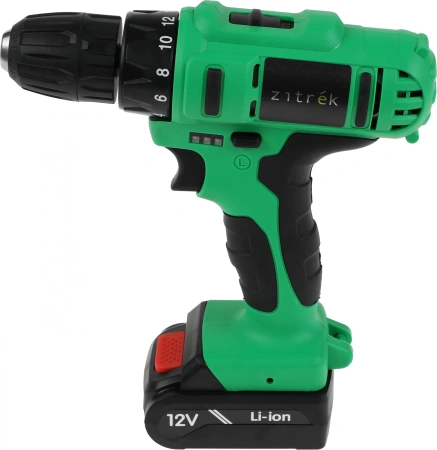 Дрель-шуруповерт Zitrek Greenpower 12-Li аккум. патрон:быстрозажимной (кейс в комплекте) (063-4074)