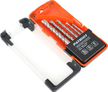 Набор сверл Patriot Набор сверл по бетону (815010100) по бетону (5пред.) для дрелей/перфораторов