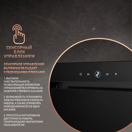 Вытяжка встраиваемая Weissgauff Aura 1200 Remote черный управление: сенсорное (1 мотор)