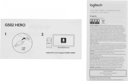 Мышь Logitech G502 Hero черный оптическая 25600dpi USB2.0 9but (910-005469/910-005471)