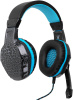 Наушники с микрофоном Оклик HS-L400G ZEUS черный/синий 2.2м мониторные оголовье (359480)