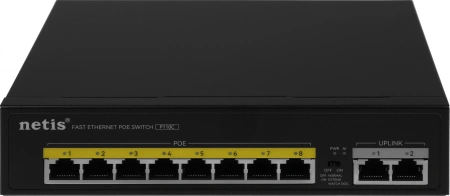 Коммутатор Netis P110C 10x100Mb 8PoE+ 120W неуправляемый