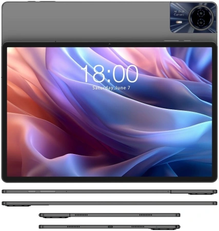 Планшет Teclast T65Max G99 (2.0) 8C RAM8Gb ROM256Gb 12.95" IPS 1920x1200 4G 2Sim Android 14 серебристый 13Mpix 8Mpix BT microSD 1Tb 10000mAh 32hr