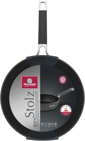 Сковорода Rondell Stolz RDA-1767 круглая 28см покрытие: Xylan Plus ручка несъемная (без крышки) серый