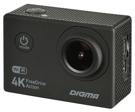 Видеорегистратор Digma FreeDrive Action 4K WiFi черный 8Mpix 2160x3840 2160p 150гр. Allwinner V3