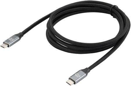 Кабель Digma D-Type-C-USB3.2-2m D-TYPE-C-USB3.2-100W-4K-2M 2м черный