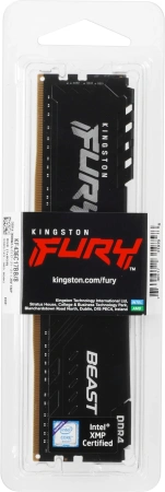 Память DDR4 8Gb 3600MHz Kingston KF436C17BB/8 Fury Beast Black RTL Gaming PC4-28800 CL17 DIMM 288-pin 1.35В single rank с радиатором Ret