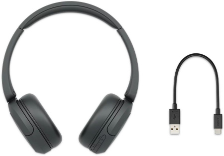 Наушники накладные Sony WH-CH520 черный беспроводные bluetooth оголовье (WH-CH520/B)