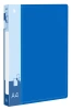 Папка на 4-х кольцах Бюрократ -0818/4RBLU A4 пластик 0.7мм кор.18мм внутр. с вставкой синий