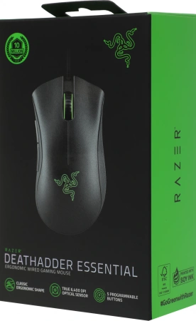 Мышь Razer DeathAdder Essential черный оптическая 6400dpi USB 5but (RZ01-03850100-R3M1)