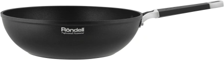 Сковорода ВОК (WOK) Rondell Stolz RDA-1771 круглая 28см покрытие: Xylan Plus ручка несъемная (без крышки) серый