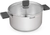 Кастрюля Rondell Quadro RDS-1597 5.1л. d=24см (с крышкой) стальной
